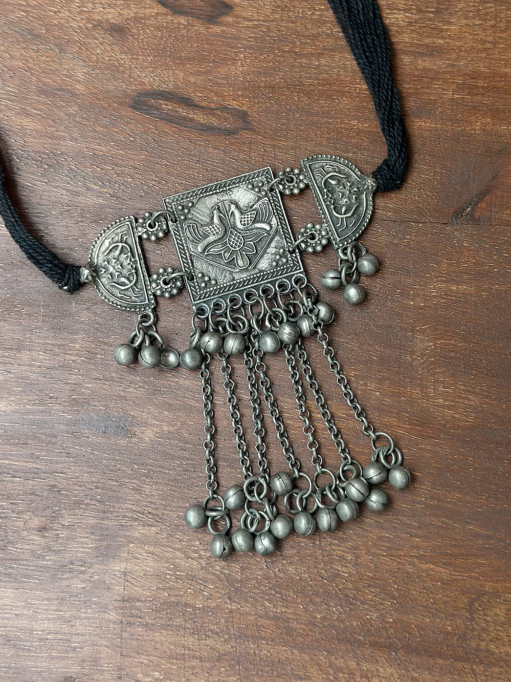 Artisan Brass Mixed Metal Necklace – Handcrafted Jewelry for Her - Image 3