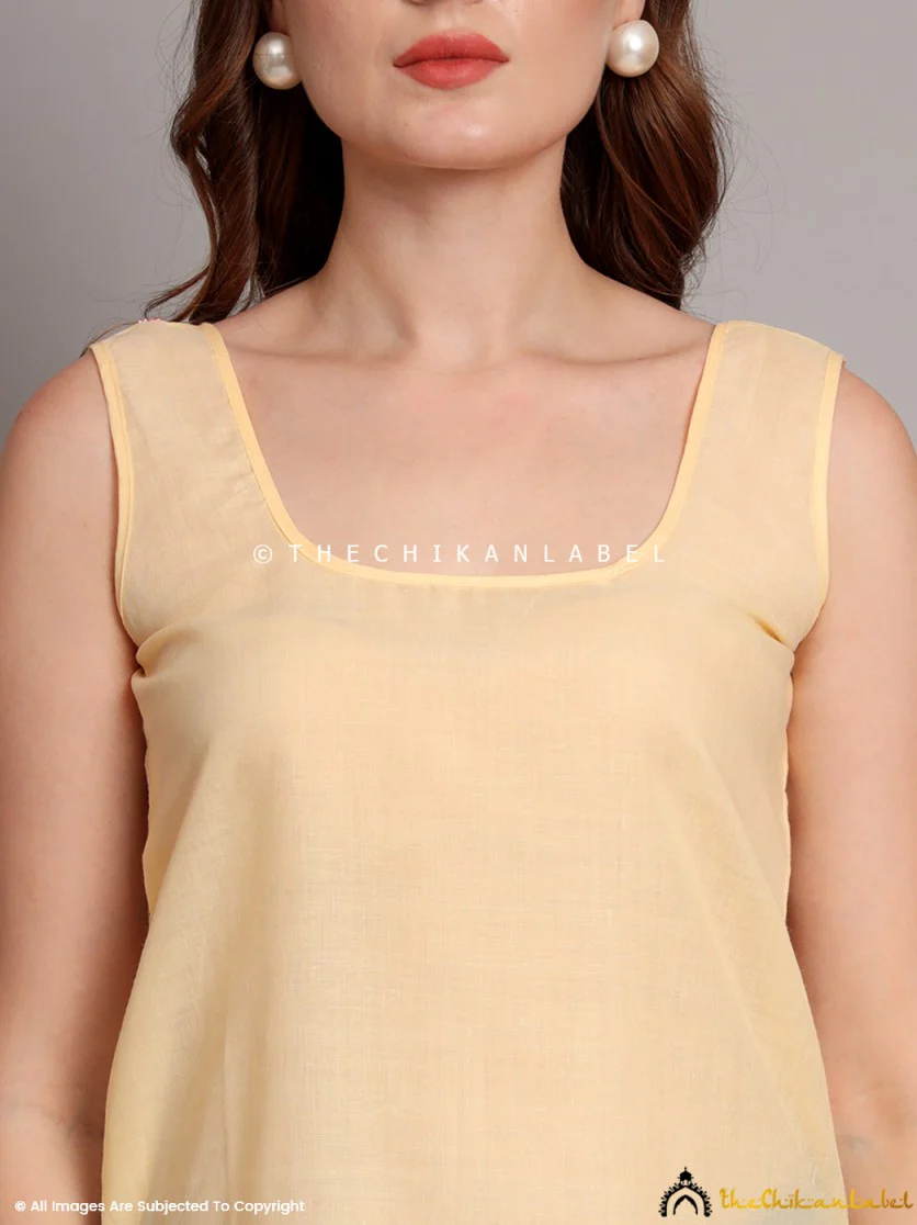 Cotton Camisole Inners for Kurtis & Kurta Beige - Image 3