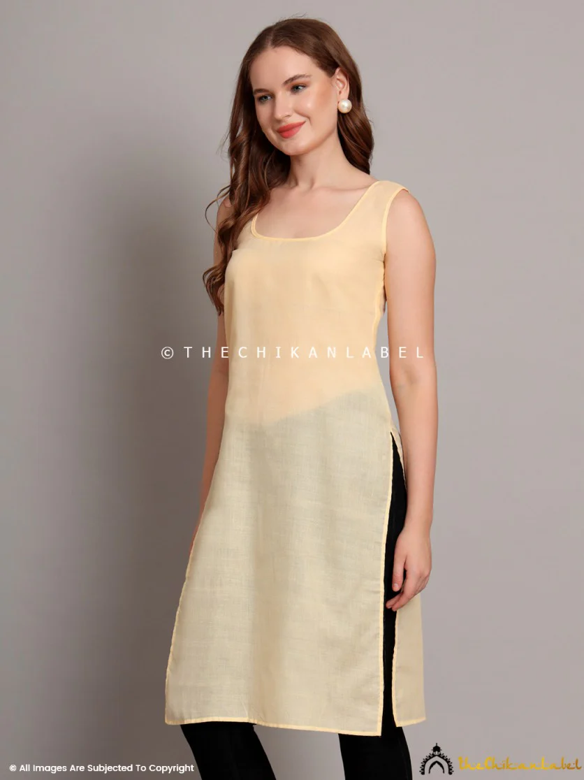Cotton Camisole Inners for Kurtis & Kurta Beige - Image 4