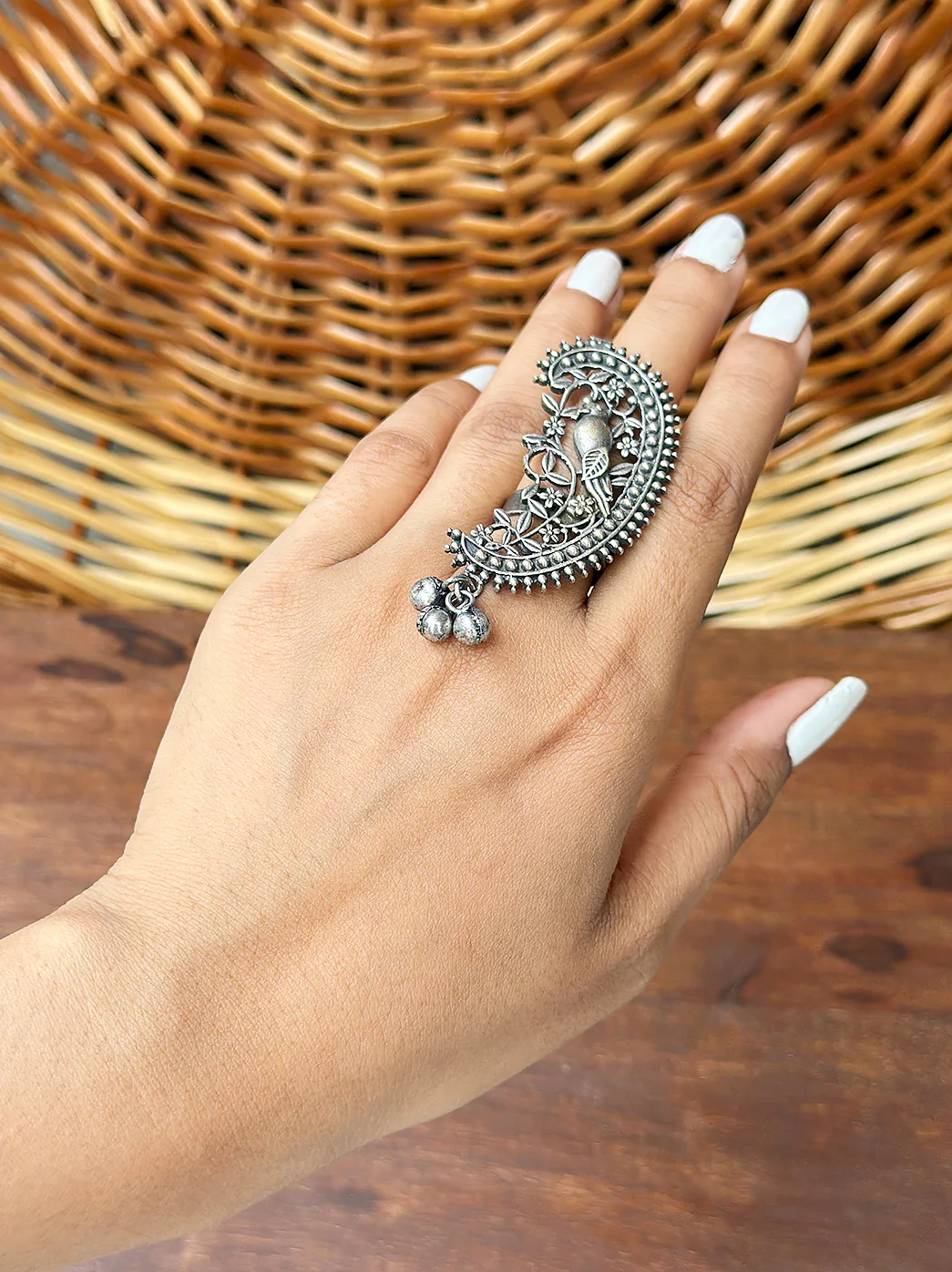 Handcrafted Brass Mix Ring for Women - Image 3