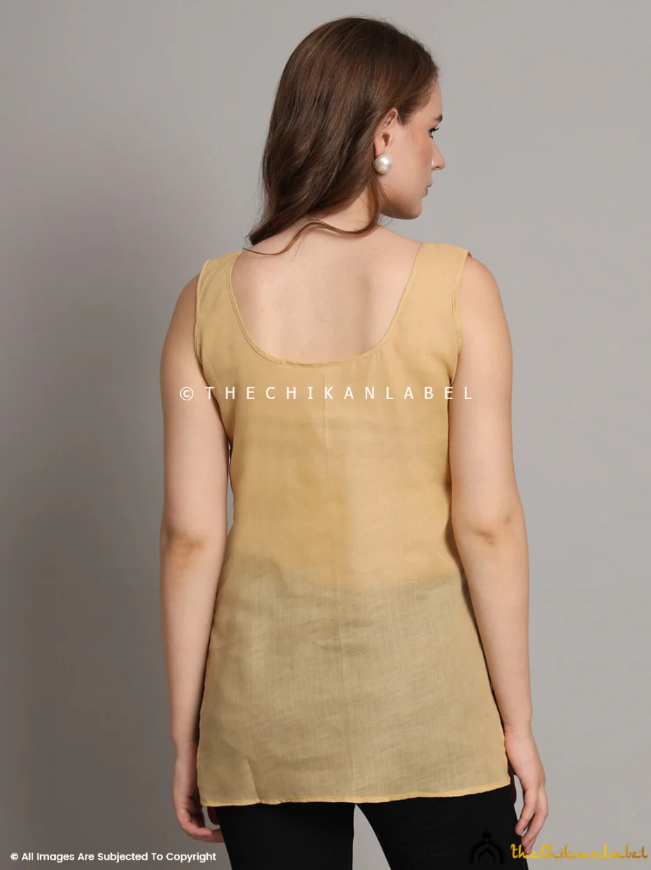 Cotton Short Camisole Inners for Kurtis & Kurta Khakhi - Image 3