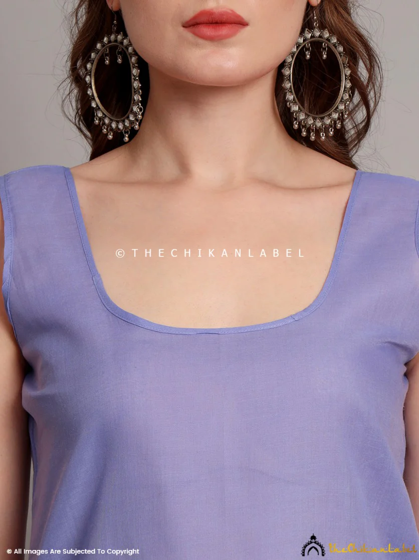 Cotton Camisole Inners for Kurtis & Kurta Lavendar - Image 3