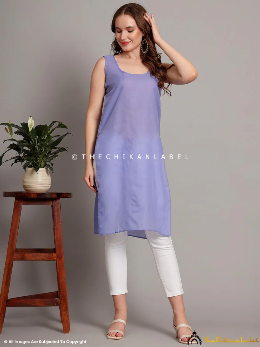 Cotton Camisole Inners for Kurtis & Kurta Lavendar - Image 4