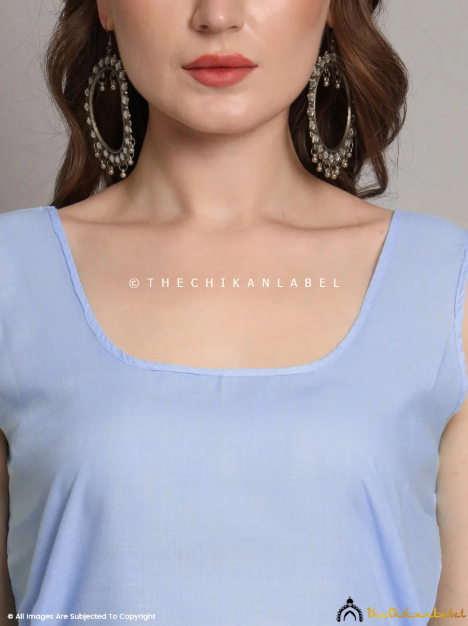 Cotton Short Camisole Inners for Kurtis & Kurta Lavendar - Image 2