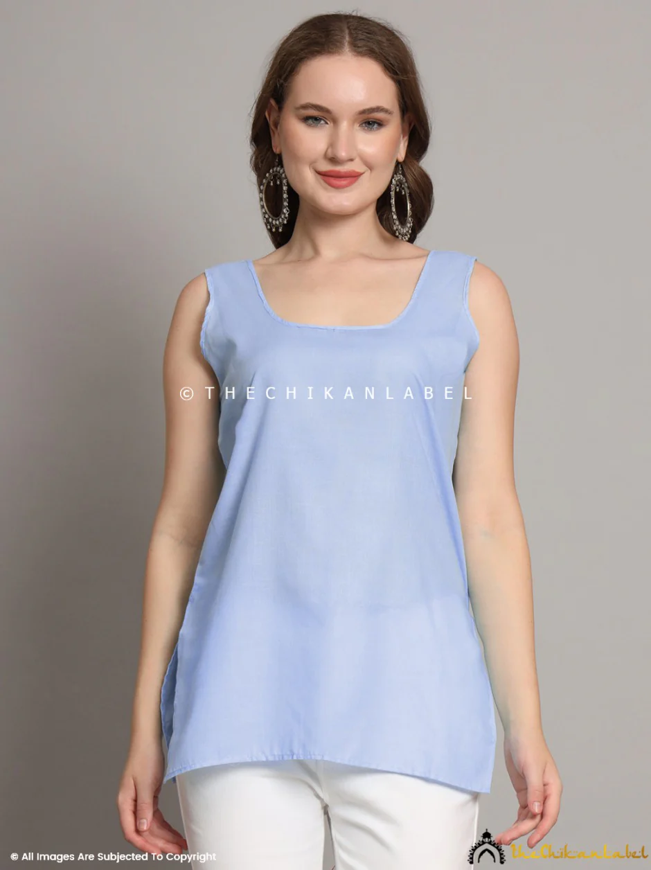 Cotton Short Camisole Inners for Kurtis & Kurta Lavendar - Image 5