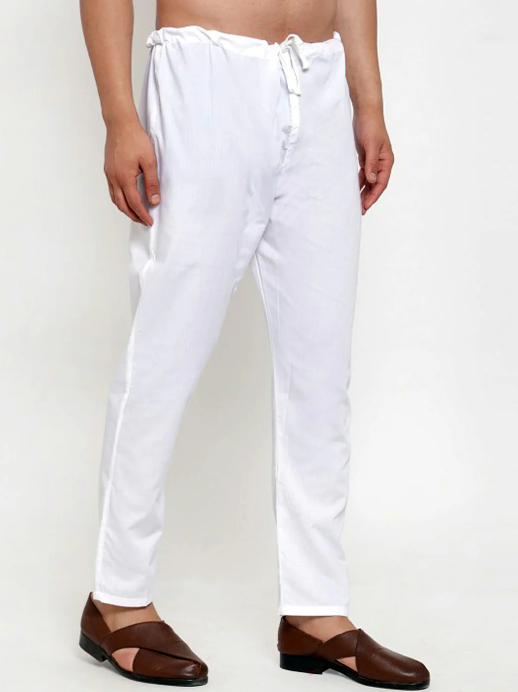 Men Solid Cotton Pant Cut Pyjama - Image 3