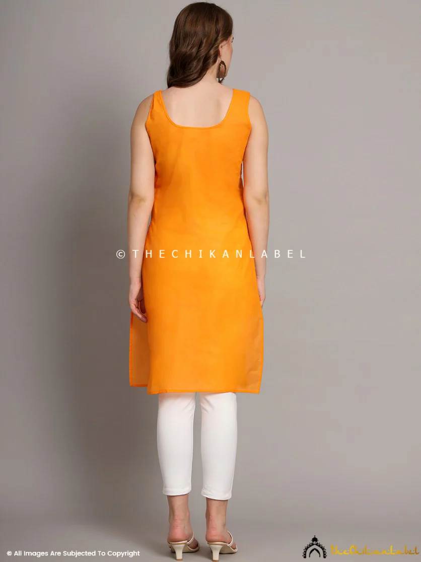 Cotton Camisole Inners for Kurtis & Kurta Mustard Yellow - Image 2