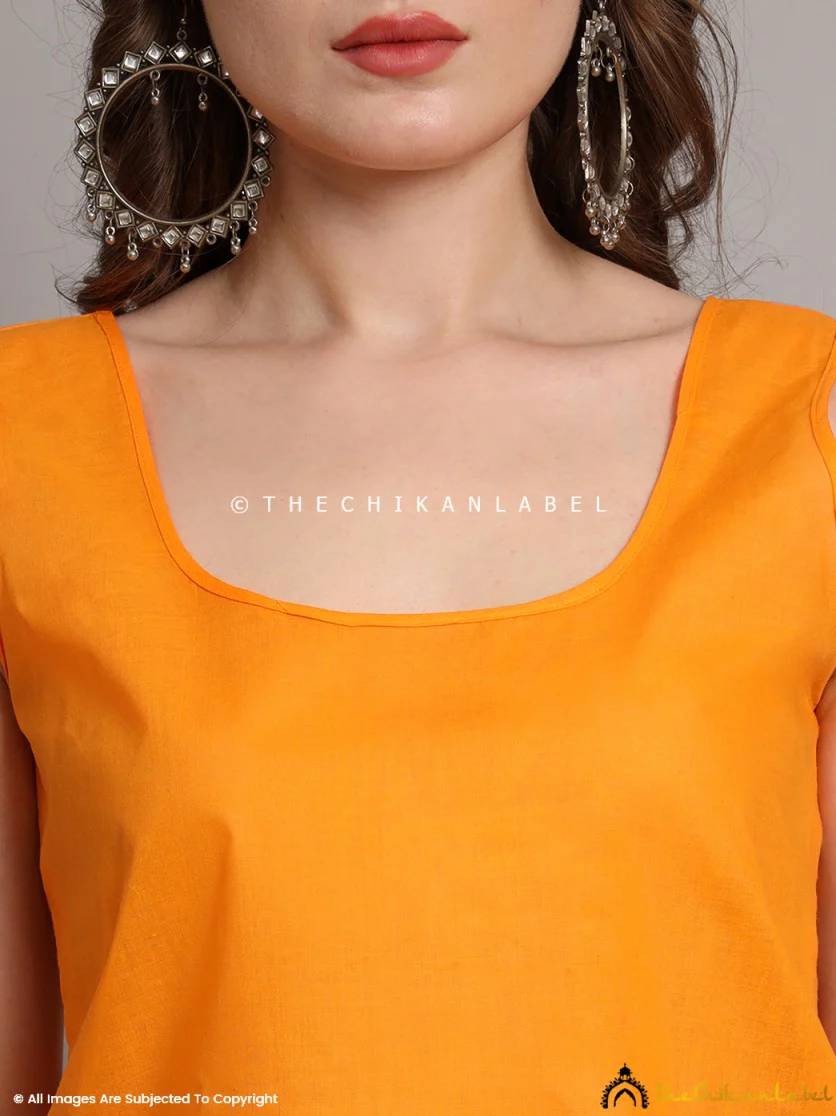 Cotton Camisole Inners for Kurtis & Kurta Mustard Yellow - Image 3