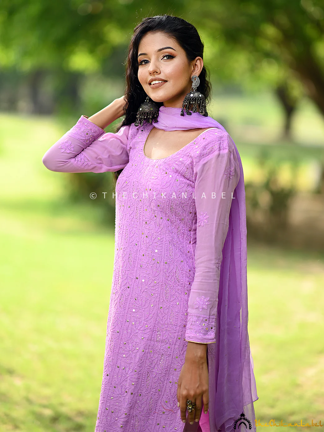 Shweta Tiwari in Mohini Viscose Chikankari Straight Kurta Set - Image 9