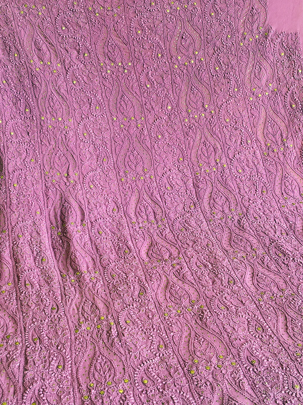 Siya Viscose Chikankari Kurti Piece with Dupatta - Lavender - Image 3
