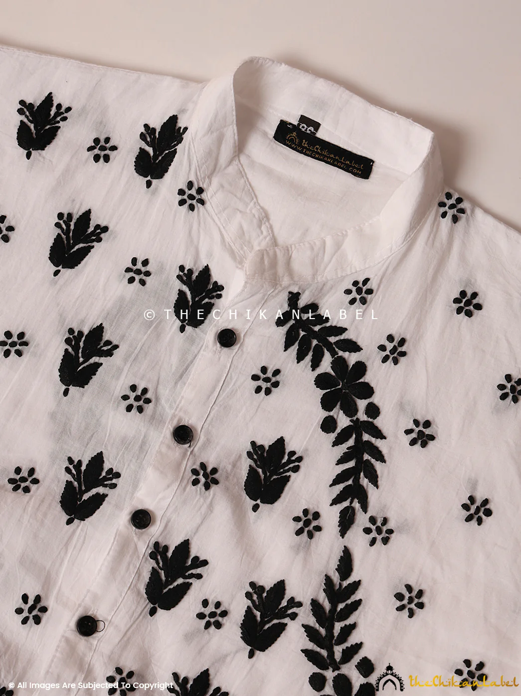 White Adya Cotton A-Line Chikankari Peplum Top - Image 8