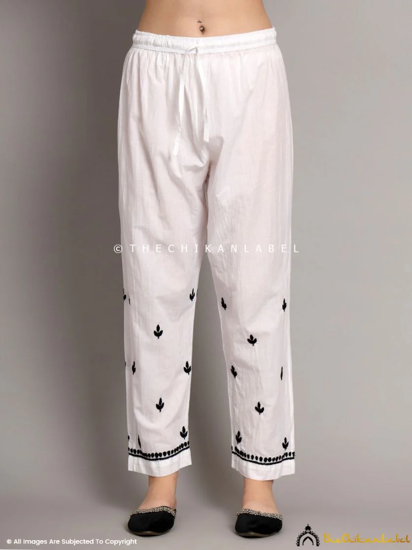 Nitya Cotton Chikankari Co-ord Set - White - Image 7